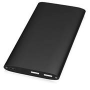 Портативное зарядное устройство Джет с 2-мя USB-портами, 8000 mAh, черный фото