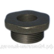 Пробка для радиатора чугун с отверстием 3/4 (правая) фото