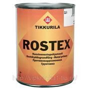 РОСТЕКС (Rostex), антикоррозионная грунтовка по металлу, Тиккурила (Tikkurila) серая10л фото