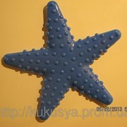 Звезда тонкая синяя Мини-коврики фото