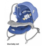 Шезлонг Bertoni Dream Time blue baby owl lorelli