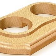 Рамка двухместная деревянная “Элегант“ (индивидуальная упаковка) серия “МЕЗОНИН“ арт GE-70702-25 фотография