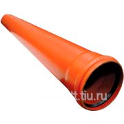 Труба ПВХ Д110*3,2 длина-0,3м( внеш.канализации) (оранжевая)длина-1м фото
