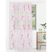 Тюль “Этель“Виноградная лоза (розовый) б/ утяжелителя, ширина 260 см, высота 250 см фото