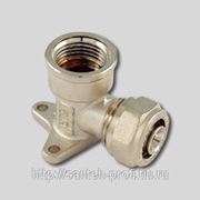 Водорозетка обжимная с внутренней резьбой никелированная фото
