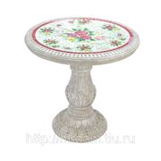 Керамический мозаичный стол “розовый палисад“, керамика, 71х71х73 (675257) фото