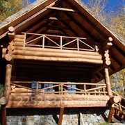 Изготовление(рубка)строительство срубов,жилых домов, бань,шале, беседок, навесов и иных деревянных конструкцый. фото