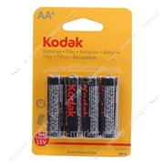 Батарейка Kodak Extra Heavy Duty R6 ( пальчик ) (уп.4 шт. цена за уп.) в коробке №361108