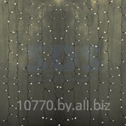Гирлянда “Светодиодный Дождь“ 2х3м, постоянное свечение, прозрачный провод, 220В, диоды ТЕПЛО-БЕЛЫЕ фото