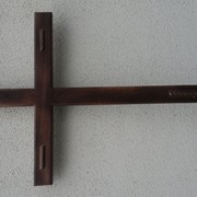 Хрест деревяний надгробний фото