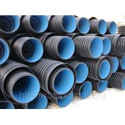 Труба гофрированная канализационная РП MAGNUM д. 1200 SN8 (с муфтой и кольцом) 6 м фото