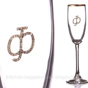 Бокал для шампанского Ф с Золотой Каймой 170мл фотография