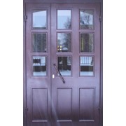 Парадная двупольная дверь с защитным остеклением