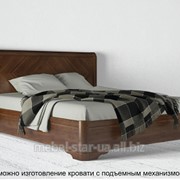 Двуспальная кровать из дерева “Милана“ массив бука фото