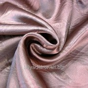 Портьерная ткань Блэкаут цвет бордово-коричневый рисунок морские волны