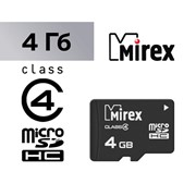 Карта памяти Mirex microSD, 4 Гб, SDHC, класс 4 фото