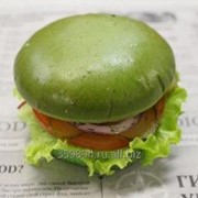 Булочка для гамбургеров зеленая 100 мм
