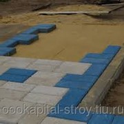Голубая тротуарная плитка толщина 60 фото