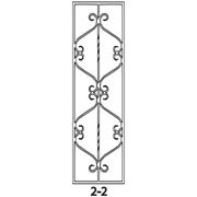 Кованая решетка для двери Вариант 2-2