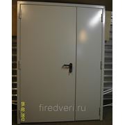 Дверь металлическая противопожарная двустворчатая глухая EIS-60 2000х1800 фото