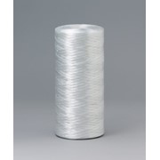 Нить полипропиленовая плоская (нефиблированная, мультифиламентная) белая/серебро фото