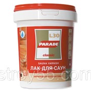 Лак акриловый для саун 0,9л полуматовый PARADE L30