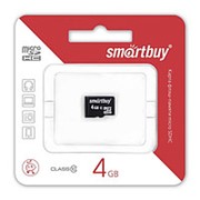 Карта памяти SmartBuy 4Gb microSD Class 10 фото