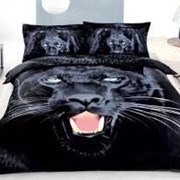 Постельное белье arya сатин 3d -jaguar двуспальный евро фотография
