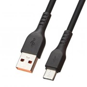 USB кабель «LP» USB Type-C «Extra» TPE (черный/коробка) фото