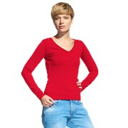 Женская футболка с длинным рукавом StanFashion 32 Красный XL/50 фото