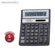 Калькулятор настольный 12-разрядный SDC-888XBK, 158*203*31 мм, двойное питание, черный