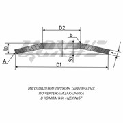 Пружина тарельчатая №970 200х90х9х5.5 H=14.5 ГОСТ 3057-90 фото