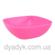 Тарелка 150*150*55 \прозрачный сиреневый. оранжевый. розовый. салатовый\ *10 фотография