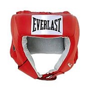 Шлем открытый Everlast USA Boxing кожа, красный