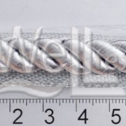 Кант витой 25мм (упаковка 50 метров) серебро