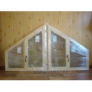 Окна деревянные для дачи под косые проемы для крыши на заказ