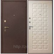 Дверь металлическая, 2-х контурная, Модель: Квадрат\ Беленый дуб фото