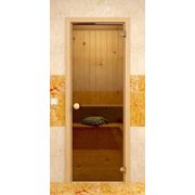 Стеклянная дверь для бани фото