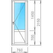 Балконная дверь 760х 2150(материал-сосна)