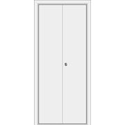 Межкомнатные двери-книжка Тип 1 к (Белый глянец) фото