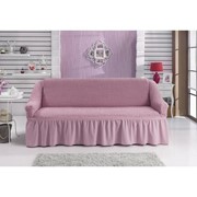 Чехол для трёхместного дивана BULSAN, цвет светло-розовый фотография