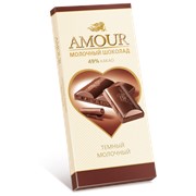 Шоколад AMOUR темный молочный фотография
