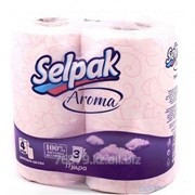 Туалетная бумага рулонная Selpak Aroma, 3-х слойная, 4 рулона Туалетная бумага рулонная Selpak Arom фотография
