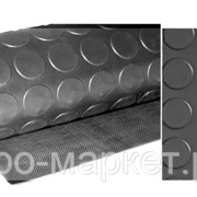 Коврик-дорожка противоскользящий “Пятачки“ 0,9х12 м, серый фото