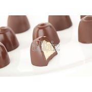 Конфеты-леденцы шоколадные желе. фото