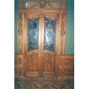 Дверь межкомнатная 7 резная филенчатая в интерьере фото