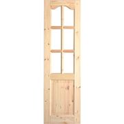 Дверь деревянная под стекло фото