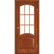 Межкомнатная шпонированая дверь(серия Ретро) Тип 116дфп (Красное дерево)