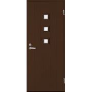 Финская входная дверь JELD-WEN BASIC 060 коричневая фото