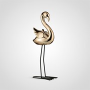 Декор Фламинго Золотистый 43 см. (Керамика) фотография